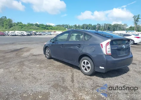 2012 Toyota Prius Four из США, поврежденный, VIN JTDKN3DU7C1536435